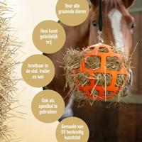 Hay Slowfeeder fun and flex 22 cm Oranje Bal - thumbnail