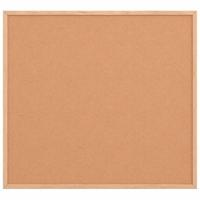 Kurkbord met massief grenenhouten frame 60x55 cm - thumbnail