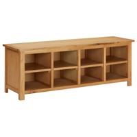 VidaXL Schoenenrek 114x37x45 cm massief eikenhout - thumbnail