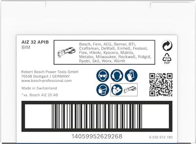 Bosch Accessoires pro aiz 32 apib multitool zaagblad | 32 x 50 mm - 2608669069
