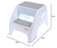 Opstapje - DREAMBABY - Toddler & Me 2 Up - Antislip en gestructureerd - Tot 145kg voor kleintjes en volwassenen - Grijs - thumbnail