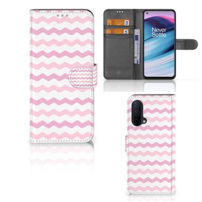 OnePlus Nord CE 5G | Telefoon Hoesje | Waves Roze