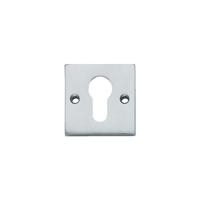 Intersteel Rozet vierkant met profielcilindergat groot - chroom mat - thumbnail