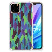 Apple iPhone 11 Pro Shockproof Case Abstract Green Blue - thumbnail