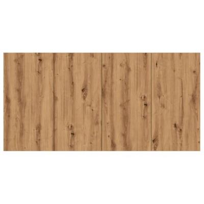 Hoofdeinde 160x1,5x80 cm bewerkt hout artisanaal eikenkleur