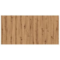 Hoofdeinde 160x1,5x80 cm bewerkt hout artisanaal eikenkleur - thumbnail