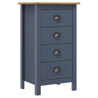 VidaXL Dressoir hill 46x35x80 cm massief grenenhout grijs