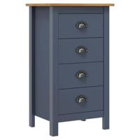 VidaXL Dressoir hill 46x35x80 cm massief grenenhout grijs - thumbnail