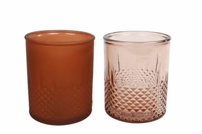 Vaas diamond glas l9b9h10,5 cm a2 Van Manen - Van manen