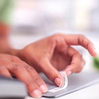 1x10 Dymo D1 printlint 12mmx7m zwart op wit - thumbnail