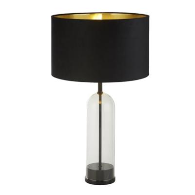 Searchlight Unieke tafellampOxford met zwarte kap - EU81710BK