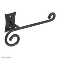 Toiletrolhouder Sapho Rebecca 19.5x8.7 Zwart - thumbnail