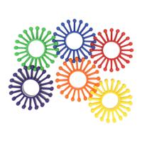 Gekleurde Bouwschijven - 72st. - thumbnail