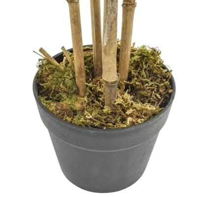 Kunstplant bamboe 552 bladeren 120 cm groen - thumbnail