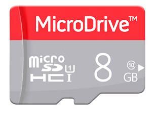 8GB microSD kaart Class 10