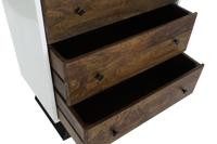 Ladekast DKD Home Decor Wit 70 x 40 x 105 cm Metaal Mangohout - thumbnail