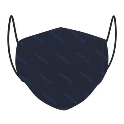 Hygiënisch en herbruikbaar gezichtsmasker gemaakt van stof Safta Volwassen Marineblauw
