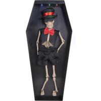Funny Fashion 94226 dansend skelet in grafkist 33.5 cm - thumbnail