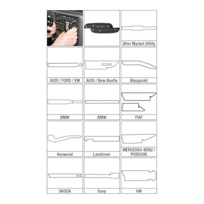 Hazet 4655-1 Radio demontagegereedschap