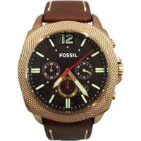 Horlogeband Fossil BQ2032 Leder Bruin 24mm - thumbnail