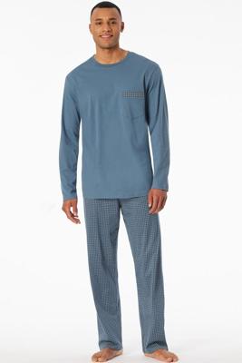 Schiesser Schiesser Pyjama Long graphite 180262 50/M