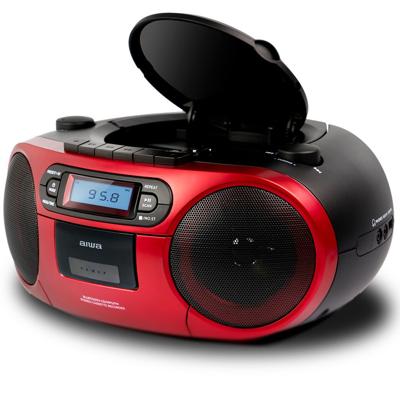 Radio met cassettespeler Aiwa BBTC550RD 6W Rood