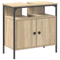 Badkamerkast set met plank 3 pcs Sonoma eiken 80 x 30 x 60 cm - thumbnail
