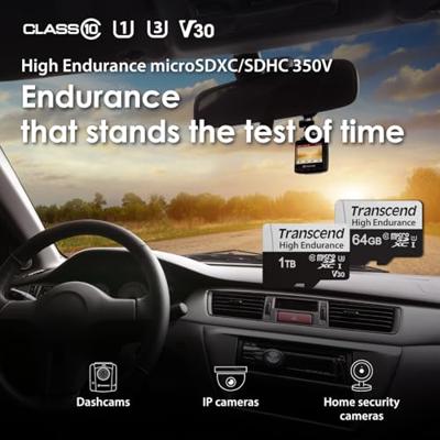 Transcend USD350V microSDXC-kaart 256 GB Class 10, UHS-I