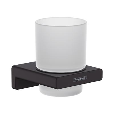 Hansgrohe AddStoris tandenborstelhouder 8,1x9,1x9,4cm mat zwart