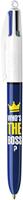 Bic Colours Messages 4-kleurenbalpen, medium, klassieke inktkleuren, doos van 12 stuks - thumbnail