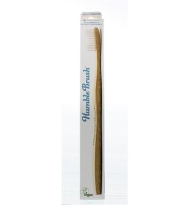 The Humble Co Tandenborstel bamboe medium wit 1 Stuks