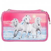 Miss Melody - Triple Pencil Case - Glitter Pink (410110) - thumbnail
