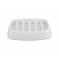 Trixie voerbak slowfeeding kunststof / tpr grijs - thumbnail