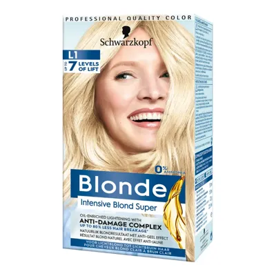 Schwarzkopf Blonde haarverf intensive blond super L1 1 Set