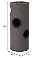 Nobby Krabpaal DASHA III donkergrijs, Ø 38 cm, hoogte 98 cm - thumbnail