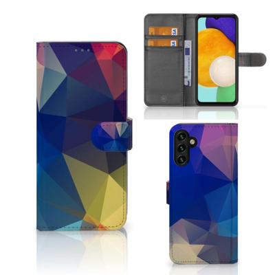 Samsung Galaxy A04s | Samsung Galaxy A13 5G | Book Case | Polygon Dark Samsung Galaxy A04s | Samsung Galaxy A13 5G | Book Case | Polygon Dark