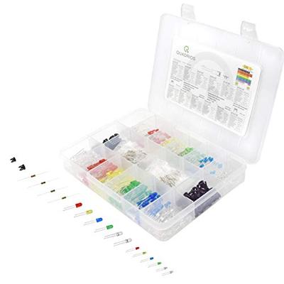 Quadrios LED-assortiment Rood, Groen, Geel, Blauw, Koud-wit, Warm-wit 3 mm, 5 mm 20 mA 2.0 V Quadrios LED-assortiment Rood, Groen, Geel, Blauw, Koud-wit, Warm-wit 3 mm, 5 mm 20 mA 2.0 V