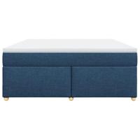 Boxspring met matras stof blauw 180x200 cm - thumbnail