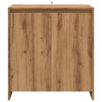 Dressoir 70x41x75 cm bewerkt hout artisanaal eikenkleur - thumbnail
