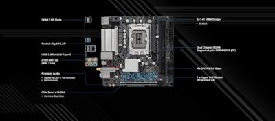 Moederbord Intel Asrock B760M-ITX/D4 WIFI