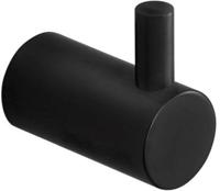 Pressalit Interio handdoekhaak 2 stuks mat zwart - thumbnail