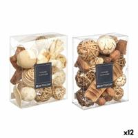 Decoratieve potpourri Gift Decor Wit Bruin 16 x 21 x 7 cm 16 x 21 x 7,5 cm (12 Stuks) - thumbnail