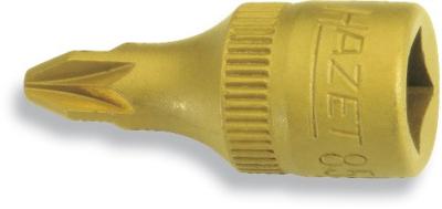 HAZET Dopsleutelbit 8507-PZ2 · 1/4 inch (6,3 mm) vierkant hol · Pozidriv-profiel PZ · SW PZ2