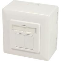 LogiLink NP0124 2 x RJ-45 wandcontactdoos - thumbnail