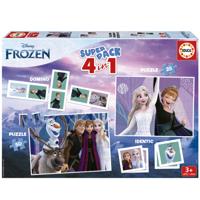 Set vaardigheidsspellen Frozen 4-in-1 - thumbnail