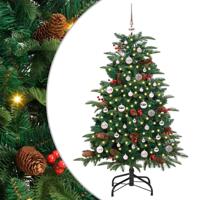 VidaXL Kunstkerstboom groen 150 cm pvc en metaal en plastic - thumbnail