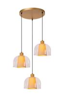 Lucide GUNHILD - Hanglamp - 3xE27 - Transparant - thumbnail