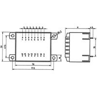 Weiss Elektrotechnik 85/425 Printtransformator 1 x 230 V 1 x 24 V/AC 50 VA 2.08 A - thumbnail