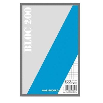 Kladblok Aurora 135x210mm ruit 5X5mm 200 vel 45gr | 5 stuks