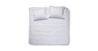 Damai Dekbedovertrek Katoen Satijn Streep Linea - white - thumbnail